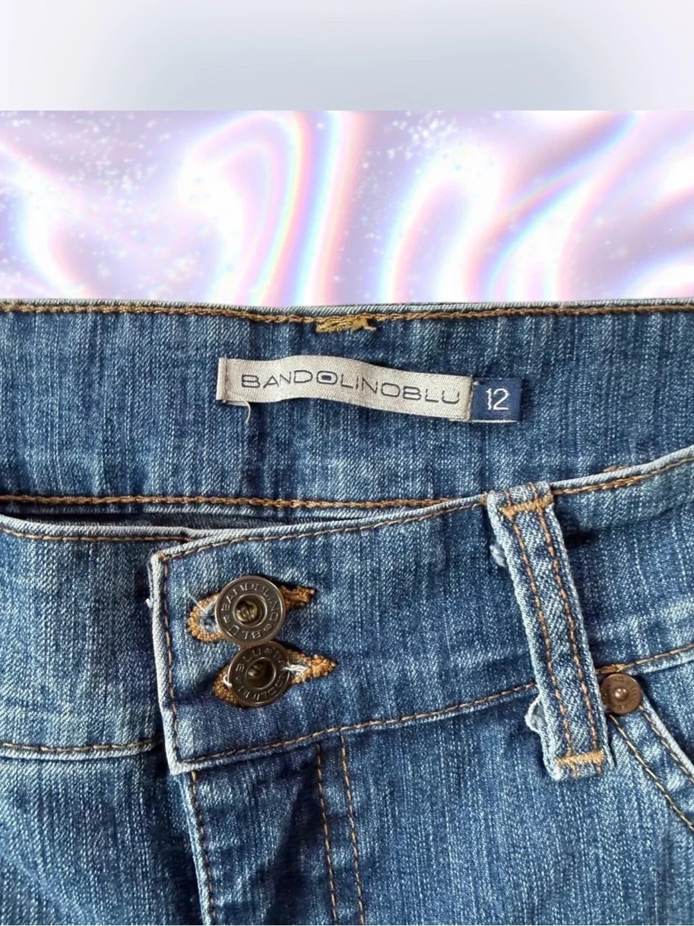 Bandolino Blue Denim Bermuda Shorts